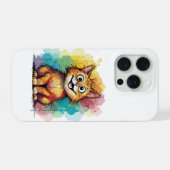 Étui de téléphone chat aquarelle mignon (Verso Horizontal)