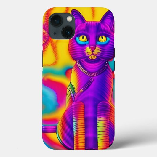 étui de téléphone chat chaton coloré (Verso)