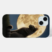 étui de téléphone chat et lune (Verso (horizontal))