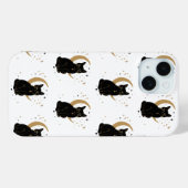 Étui de téléphone chat noir (Verso (horizontal))