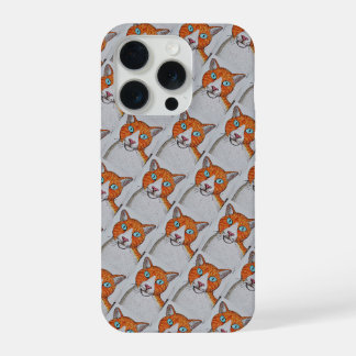 Étui de téléphone chat orange et blanc