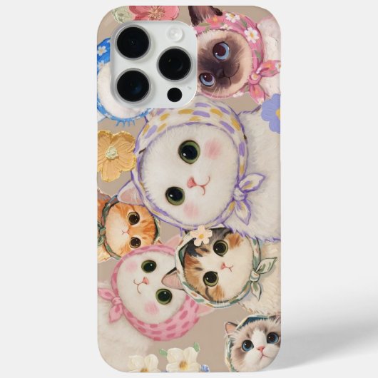 Étui de téléphone Chaton Mignon Kawaii Esthétique (Verso)