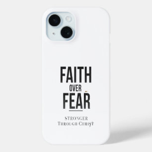 Étui de téléphone chrétien Faith Over Fear – Inspi