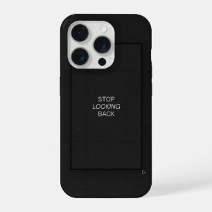 Étui de téléphone citation esthétique noir minimal