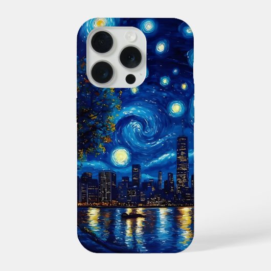 Étui de téléphone Cité Nuit Étoilée (Verso)