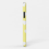 Étui de téléphone coeurs jaunes mignons (Dos/Droite)