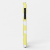 Étui de téléphone coeurs jaunes mignons (Dos/Gauche)