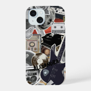 Étui de téléphone Collage Musical, Couverture d'Ar