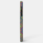 Étui de téléphone coloré avec géométrique complexe (Dos/Gauche)