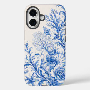 Étui de téléphone coquillage de style chinoiserie