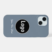 Étui de téléphone couleur gris ardoise clair uni (Verso Horizontal)