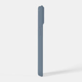 Étui de téléphone couleur gris ardoise clair uni (Côté droit)