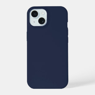Étui de téléphone couleur unie bleu marine