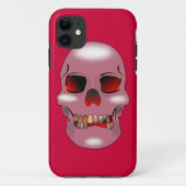 Étui de téléphone crâne gothique rose (Dos)