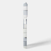 Étui de téléphone cube gris et blanc 3D moderne mi (Verso / Droite)