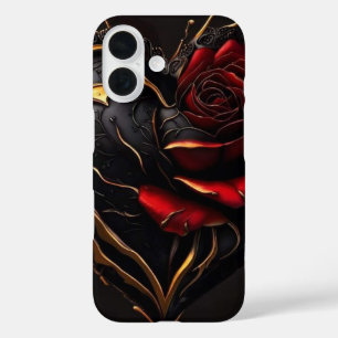 Étui de téléphone Dark Art Luxueux « Cœur de Rose