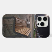 Étui de téléphone de banc de parc de nuit calme (Verso Horizontal)