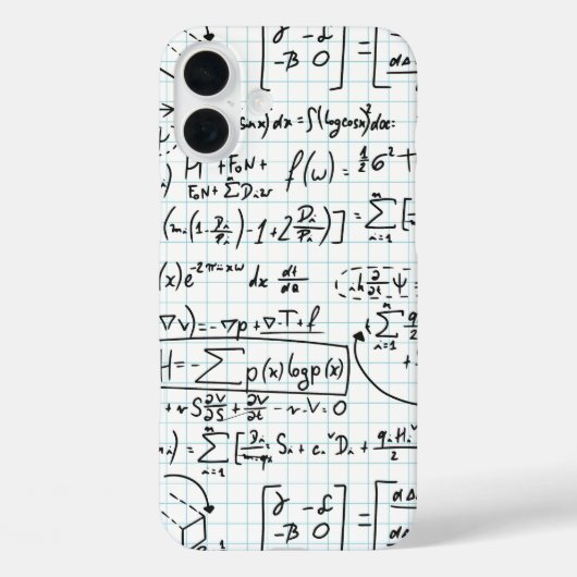 Étui de téléphone de formules de mathématiques bla (Verso)