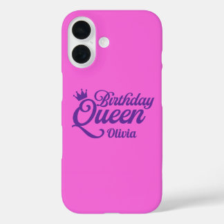 Étui de téléphone de la Reine d'anniversaire