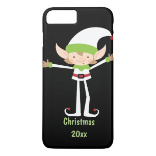 Étui de téléphone de lutin de Noël joyeux