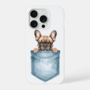 Étui de téléphone de poche avec Bouledogue Françai