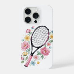 Étui de téléphone de tennis floral esthétique spor