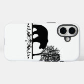 étui de téléphone design de l'ours, pomme (Verso (horizontal))