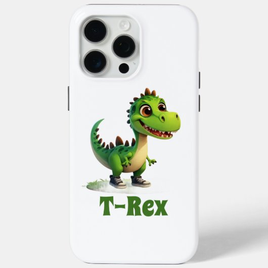 Étui de téléphone dinosaure de dessin animé mignon (Verso)