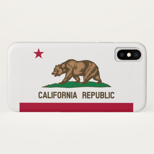 étui de téléphone drapeau de Californie (Dos (Horizontal))