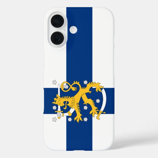 Étui de téléphone drapeau de Finlande (Verso)