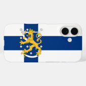Étui de téléphone drapeau de Finlande (Verso (horizontal))