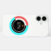Étui de téléphone drôle Aura Brainrot 67 % chargé (Verso (horizontal))