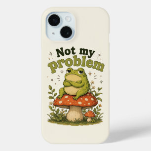 Étui de téléphone drôle de grenouille imperturbabl