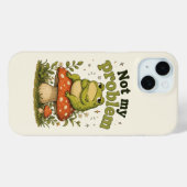 Étui de téléphone drôle de grenouille imperturbabl (Verso (horizontal))