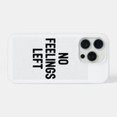 Étui de téléphone drôle sans sentiments restants (Verso Horizontal)