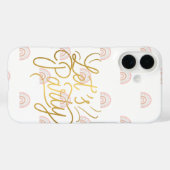 Étui de téléphone élégant Boho Neutre | faisons la (Verso (horizontal))