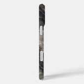 Étui de téléphone en agate noire fumée de luxe - D (Verso / Droite)