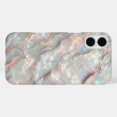Étui de téléphone en agate perlée de luxe - Irides (Verso (horizontal))