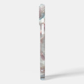 Étui de téléphone en agate perlée de luxe - Irides (Verso / Gauche)