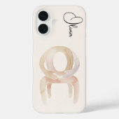 Étui de téléphone en aquarelle abstraite Chaise de (Verso)