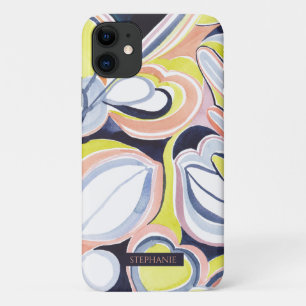 Étui de téléphone en aquarelle botanique Art abstr