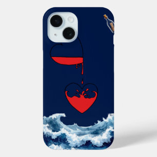 Étui de téléphone en art abstrait Ocean of Love