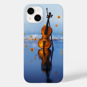 Étui de téléphone en art de violon élégant