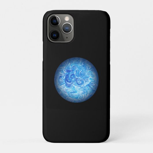 Étui de téléphone en art fluide Calm Tide (Dos)