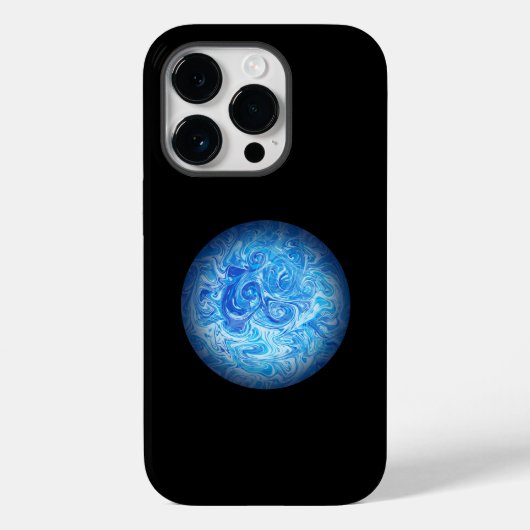 Étui de téléphone en art fluide Calm Tide (Verso)