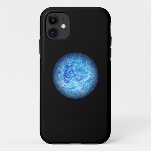 Étui de téléphone en art fluide Calm Tide (Dos)