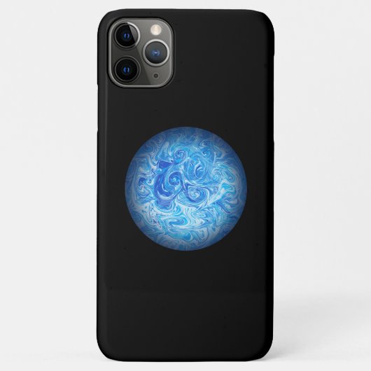 Étui de téléphone en art fluide Calm Tide (Dos)