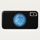 Étui de téléphone en art fluide Calm Tide pour iPh (Dos (Horizontal))