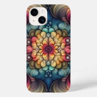 Étui de téléphone en art linéaire moderne vibrant