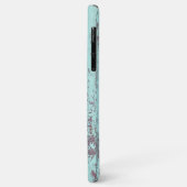 étui de téléphone en bois aqua (Dos/Gauche)